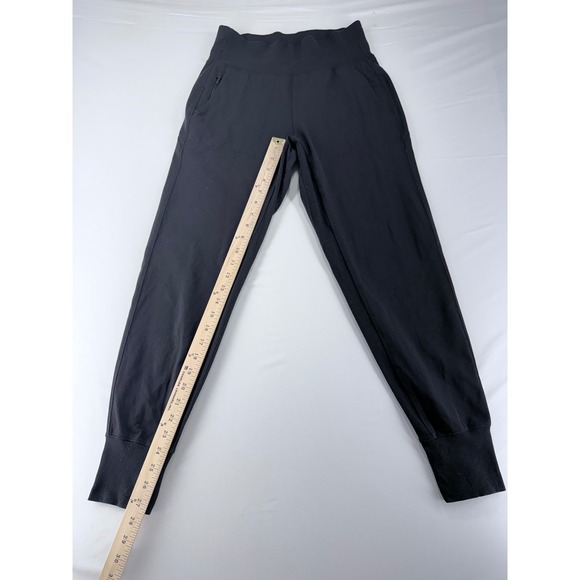 Athleta Venice Jogger Pants Black High Rise Pocket Zippers Women XS - Picture 2 of 5